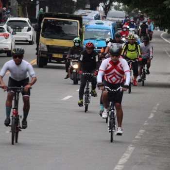 Wakapolda Maluku Gowes Sehat Jumat Pagi