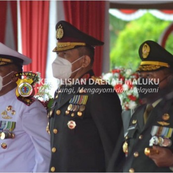 Wakapolda Maluku Ikut Upacara Peringatan Detik-detik Proklamasi Kemerdekaan RI