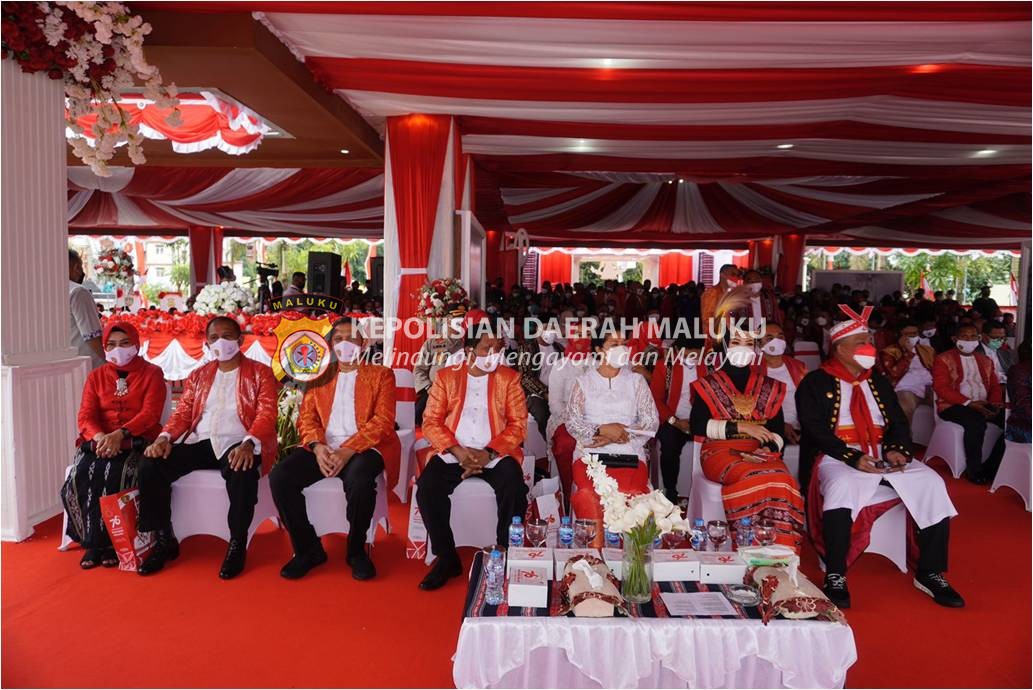 Wakapolda Ikut Upacara HUT Provinsi Maluku