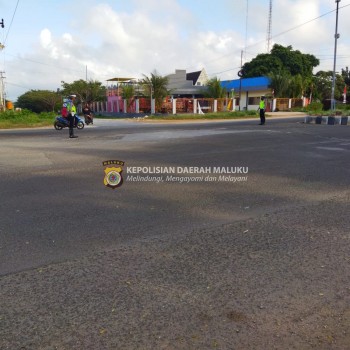 Giat Gatur Pagi Sat Lantas Polres Kepulauan Tanimbar rutin digelar