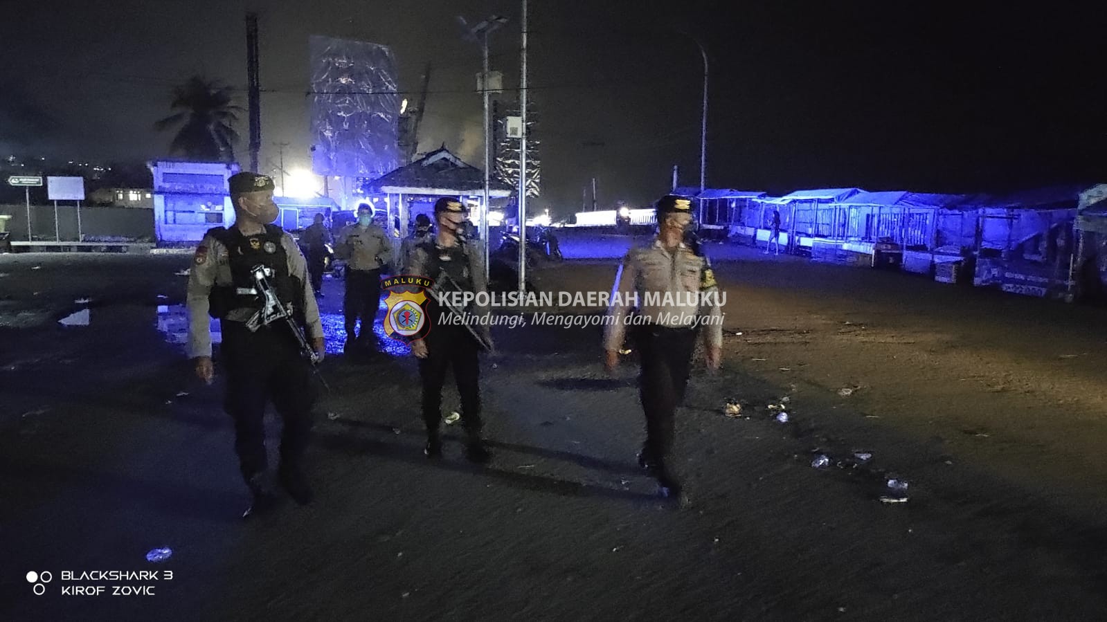 Patroli malam PRC Sat Samapta Polresta P. Ambon