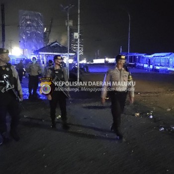 Patroli malam PRC Sat Samapta Polresta P. Ambon