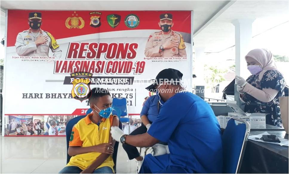 215 Orang Datangi GVP Polda Maluku Termasuk Anak-anak