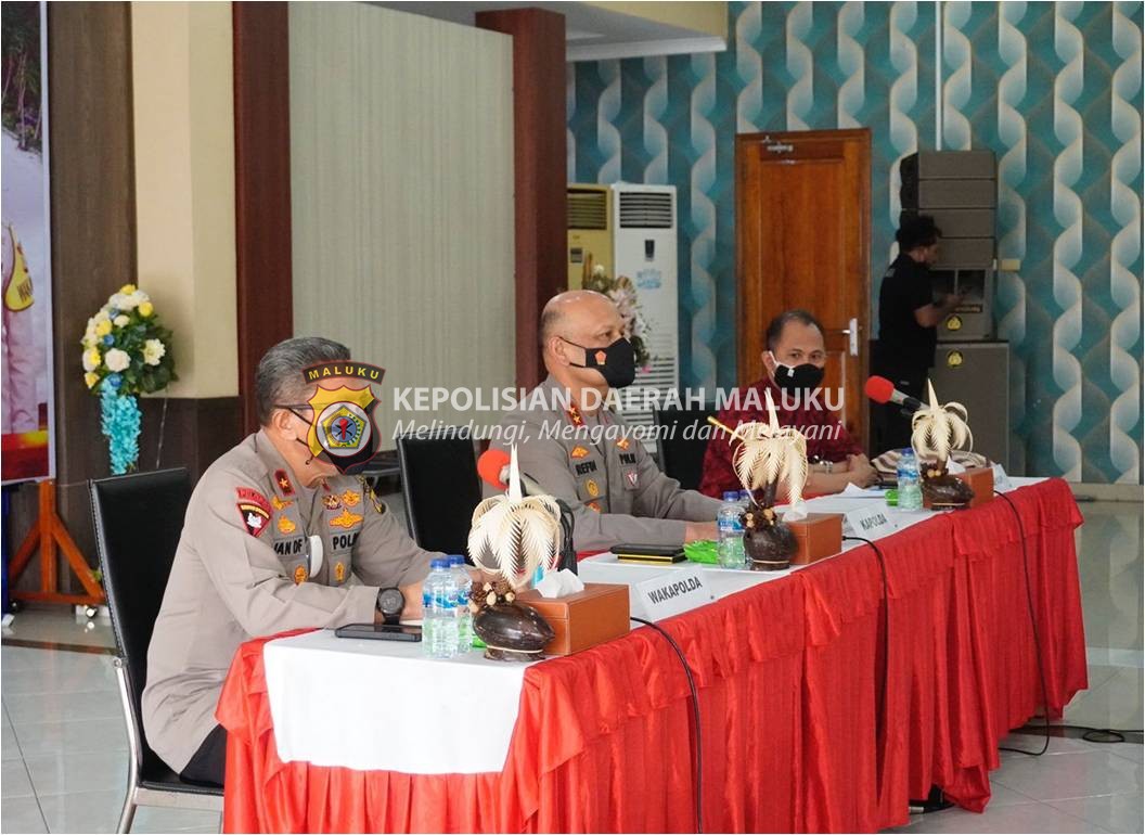 Kapolda Maluku Rakor Bersama Staf Kantor Kepresidenan