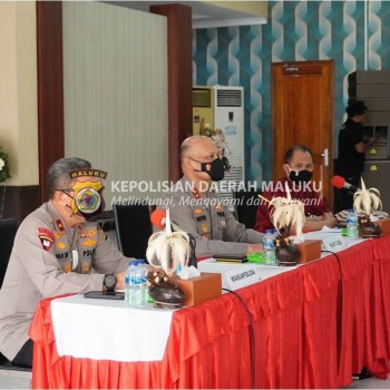 Kapolda Maluku Rakor Bersama Staf Kantor Kepresidenan