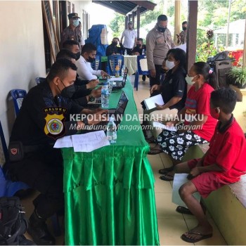 467 Warga di Ambon Kembali Divaksinasi Polda Maluku