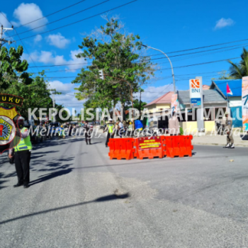 Polres Kepulauan Aru Rutin Lakukan Penertiban Kepada Warga Wajib Masker