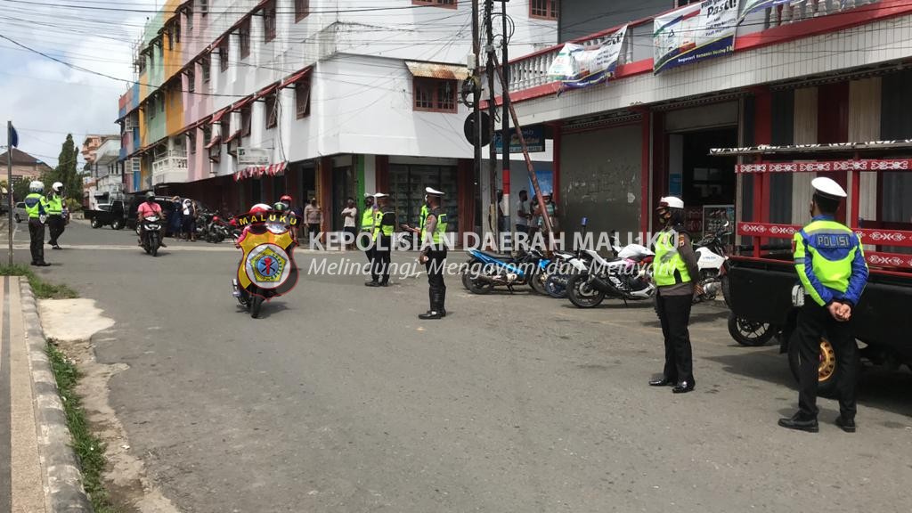 Patroli Hunting, Sat lantas Polres Kepulauan Tanimbar kembali Tilang 5 orang Pelanggar