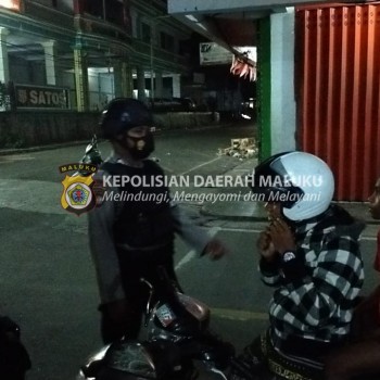 Patroli KRYD Malam hari rutin dilaksanakan personil Sat Samapta Polres Tanimbar