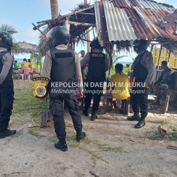 Berikan rasa aman, Sat Samapta Polres Tanimbar Patroli pada tempat Wisata dihari libur