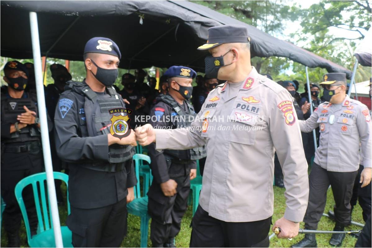 Kapolda Maluku Bekali 210 Personil Brimob yang Amankan PON Papua