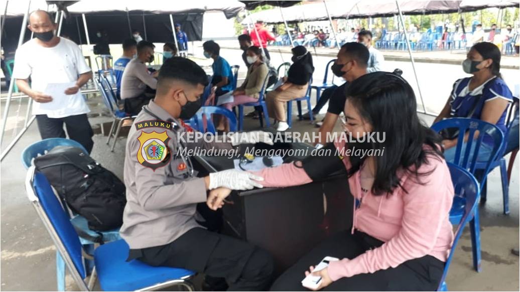 Polda Maluku Vaksinasi 395 Warga