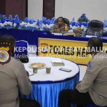 Kapolres Kepulauan Aru Tegaskan Ke Kapolsek Agar Pilkades Dapat Berjalan Dengan Aman Dan Lancar