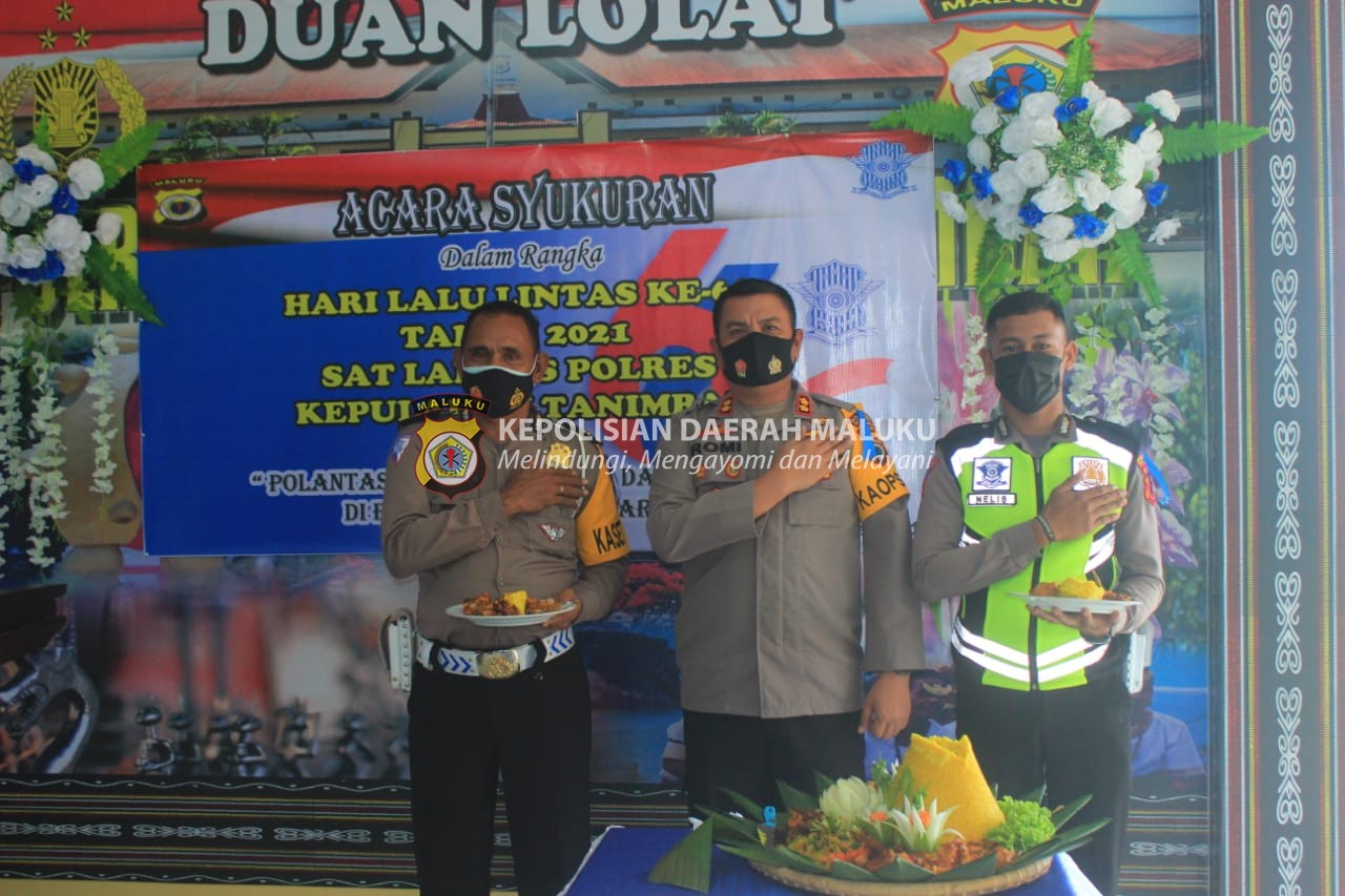 Polres Kep. Tanimbar raih juara I Sistem Pelaporan IRSMS dalam HUT Lantas yang ke-66 tahun 2021 Pold