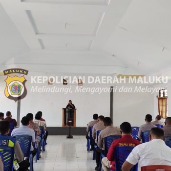 Tingkatkan Iman dan Taqwa kepada Tuhan, Polres Kep. Tanimbar rutin giat Binrohtal personil