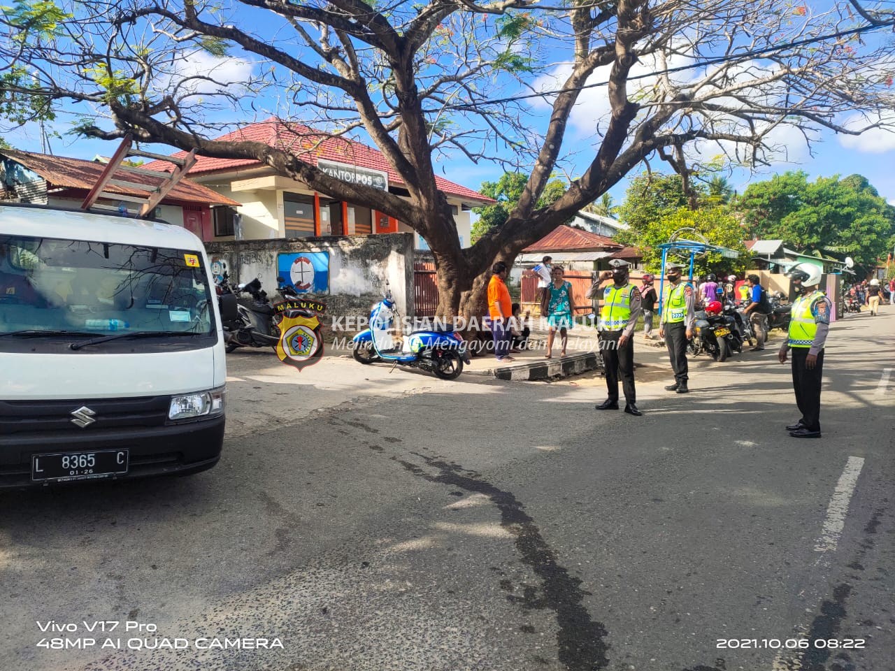 Giat Rutin Gatur Lalin Rawan Pagi Sat Lantas Polres Kep. Tanimbar