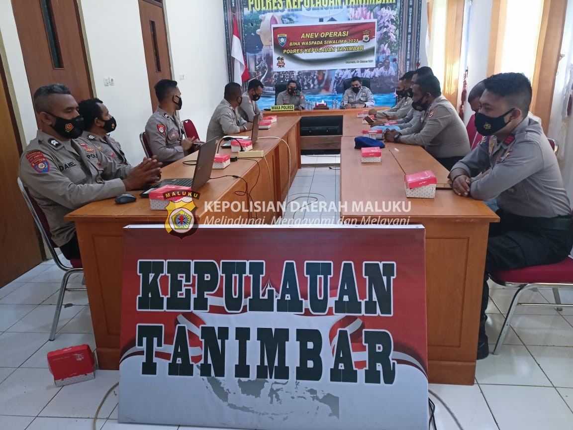 6 Hari Kegiatan, Polres Tanimbar Gelar Anev Ops Bina Waspada