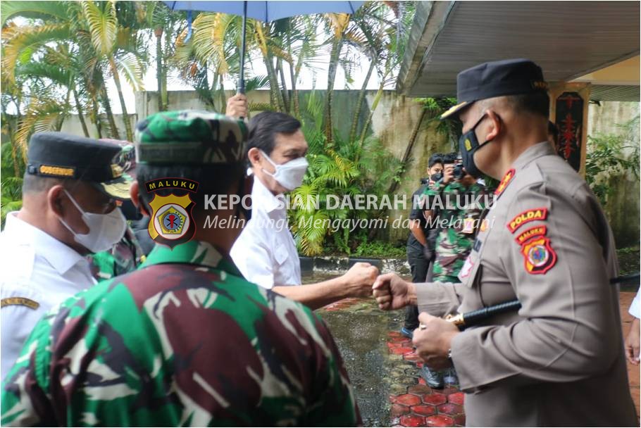 Kapolda Maluku Ikut Menjemput Menteri Marves, Perhubungan dan KKP