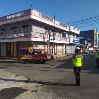 Cegah Laka Lantas, Sat Lantas Polres Kep. Tanimbar ruti Gatur Pagi