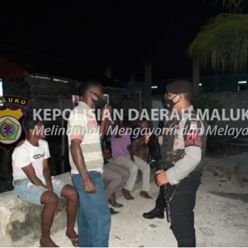 Jaga Kamtibmas Kondusif Malam Hari : Sat Sabhara Polres Kepulauan Aru