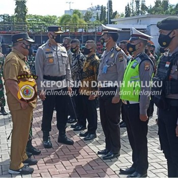 Kapolda Maluku Hadiri Apel Gelar Pasukan Pengamanan Wapres RI di Ambon