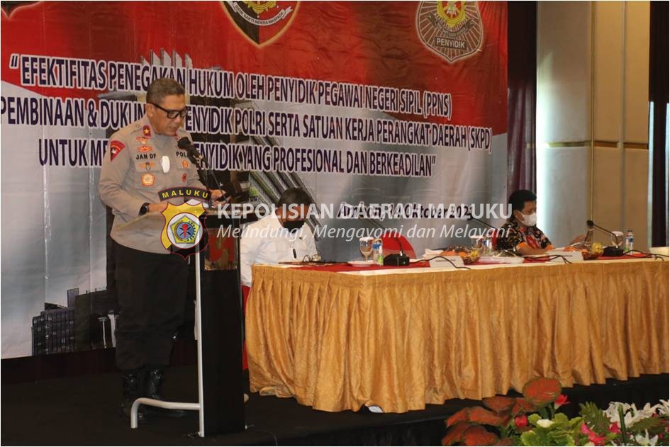 Wakapolda Maluku Buka Pelatihan Peningkatan Kemampuan PPNS