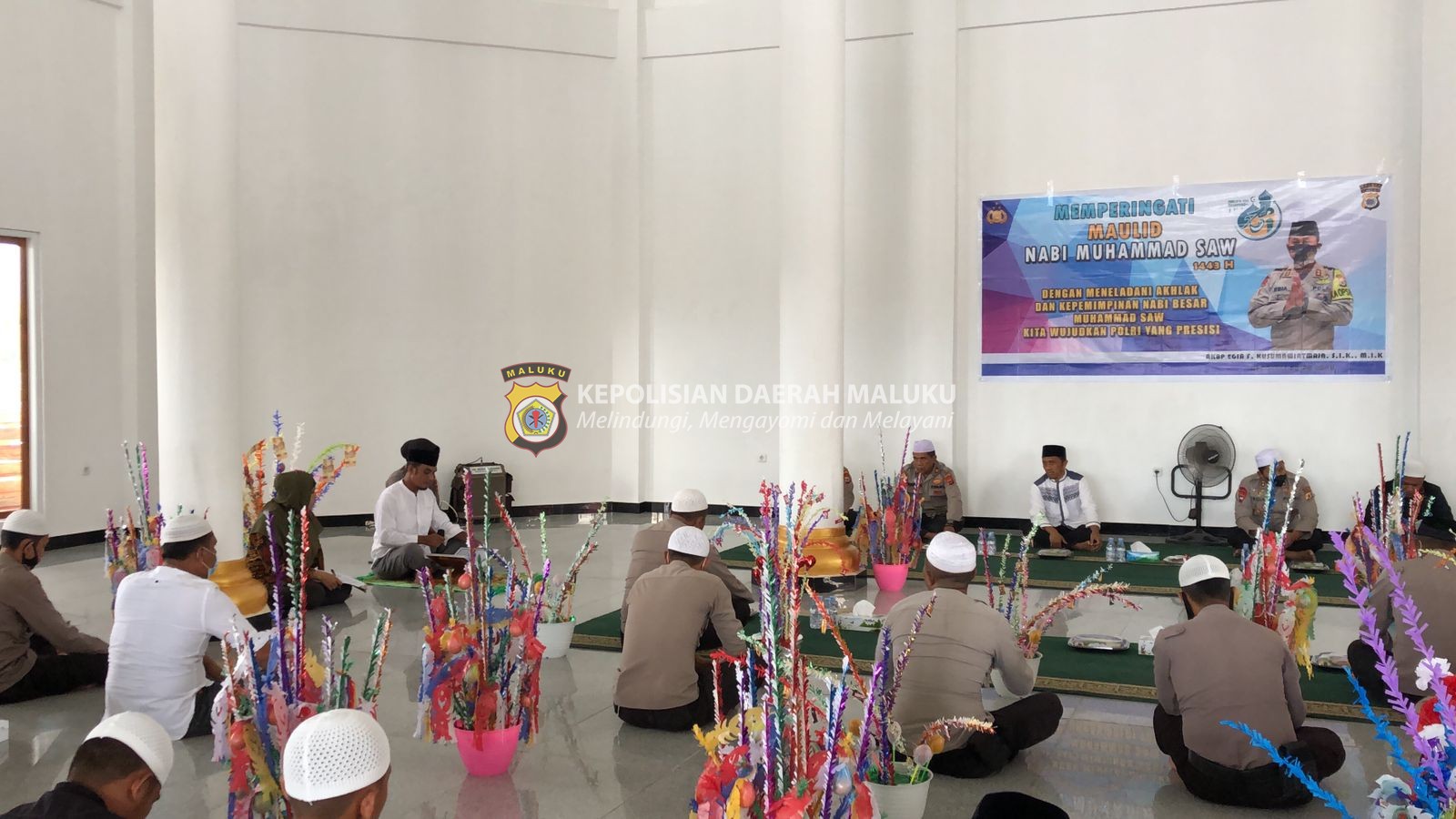 Polres Buru Gelar Peringatan Maulid Nabi Muhammad SAW 1443 H/2021 M