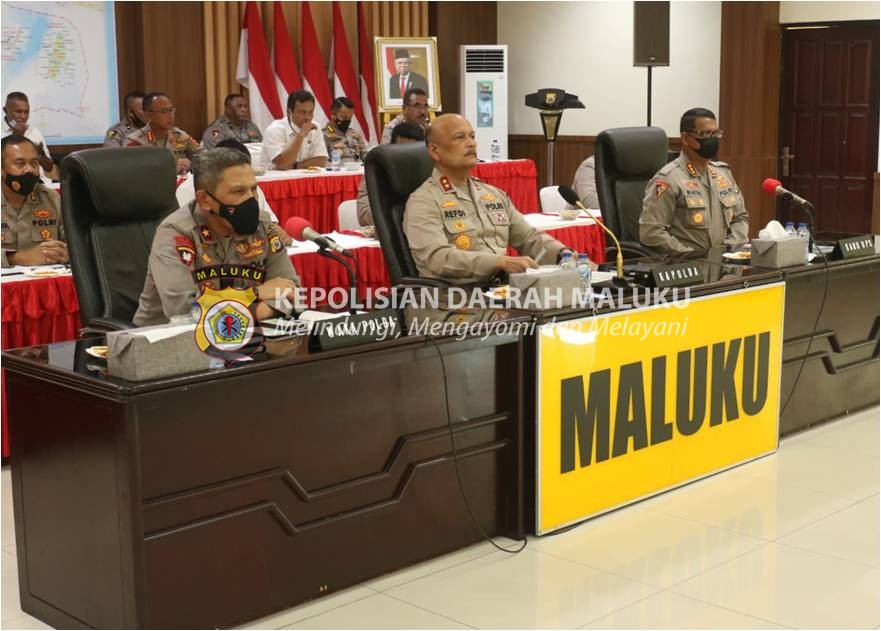 Kapolda Maluku Rapat Bersama Kapolri Bahas Kamtibmas