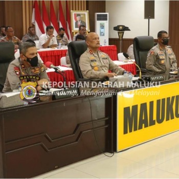 Kapolda Maluku Rapat Bersama Kapolri Bahas Kamtibmas