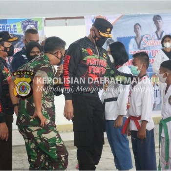 Kapolda Hadiri Pembukaan Taekwondo Championship Pangdam Pattimura 2021