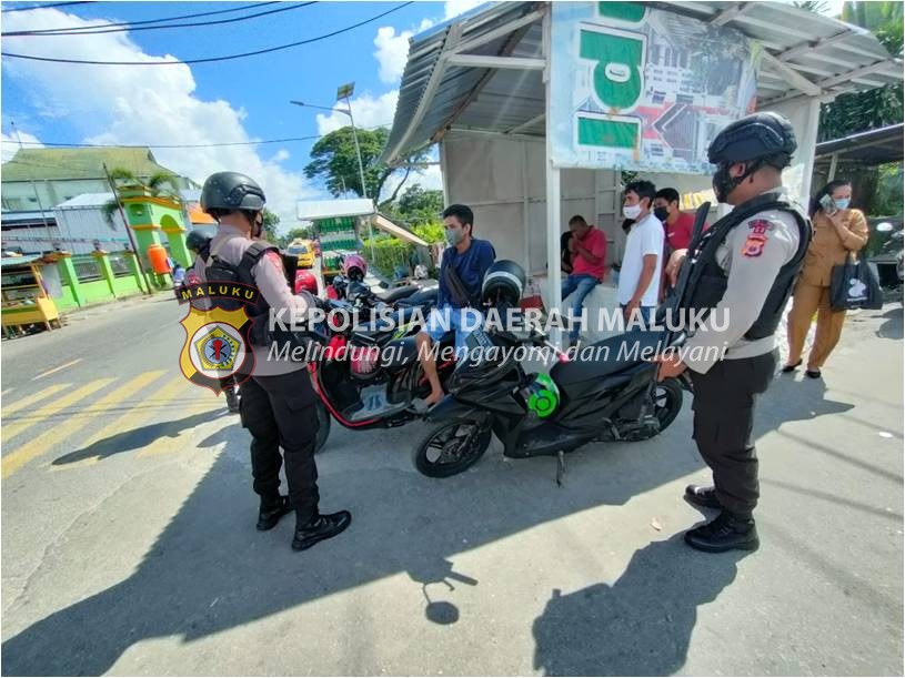 Kompi 4 Batalyon A Pelopor Bersenjata Lenkap Datangi Ojek Pangkalan