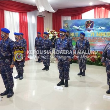 Wakapolda Maluku Hadiri HUT ke 71 Korps Polairud Polri