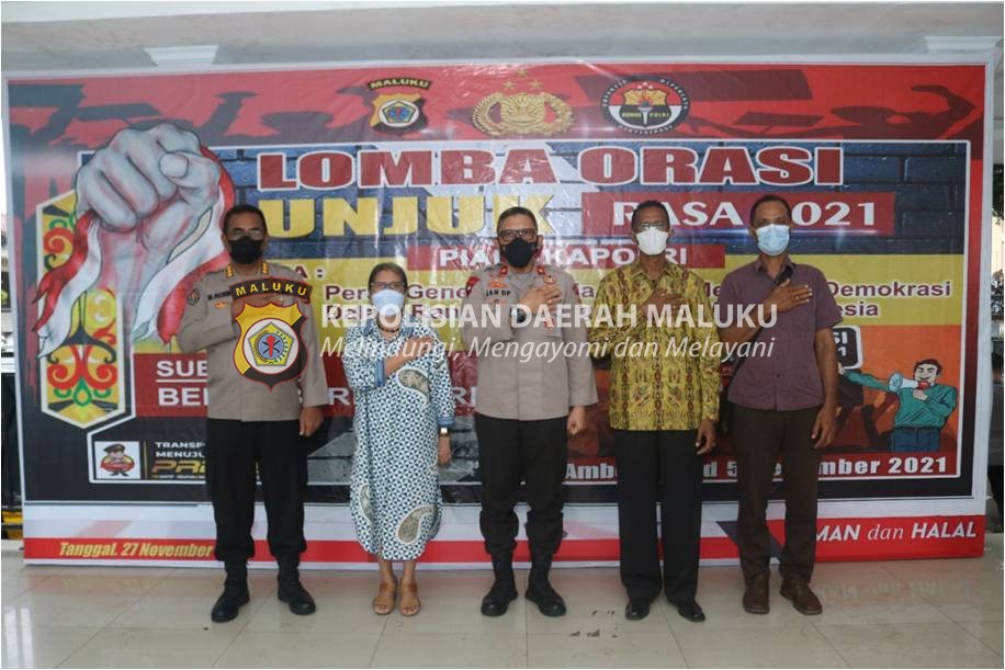 Lomba Orasi Unras Resmi Digelar Polda Maluku, Diikuti 12 Tim