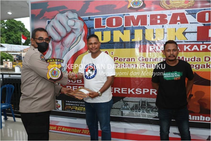 SBSI Juara Lomba Orasi Unras Polda Maluku 2021