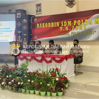 Polda Maluku Gelar Rakorbin SDM