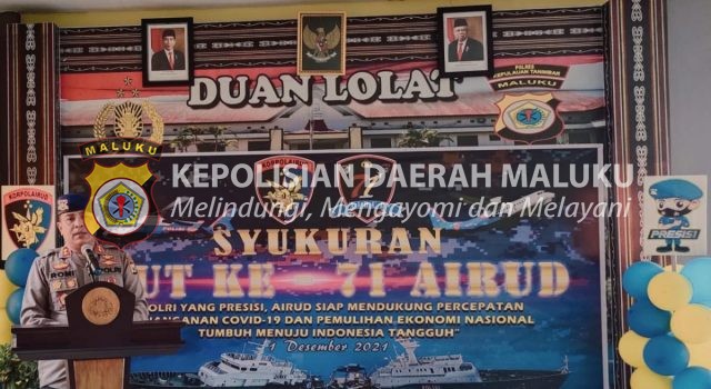 Sat Polairud Polres Tanimbar gelar syukuran HUT Airud ke-71 secara sederhana