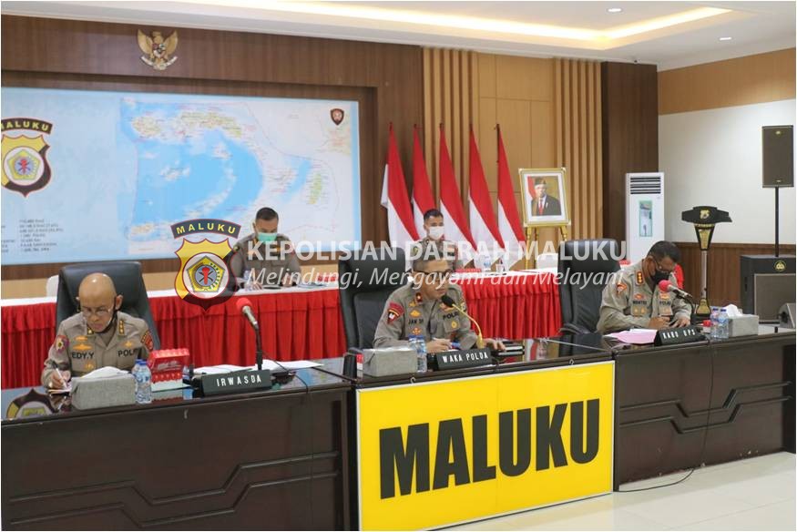 Wakapolda Maluku Minta Para Kapolres Tingkatkan Pelayanan Vaksin Covid-19