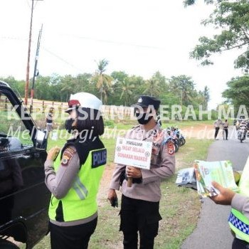 Hari kesepuluh Operasi Zebra Siwalima 2021, Polres Tanimbar terus lakukan Penindakan dan Preemtif tekan Pelanggaran lalu lintas