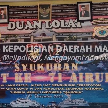 Sat Polairud Polres Tanimbar gelar syukuran HUT Airud ke-71 secara sederhana