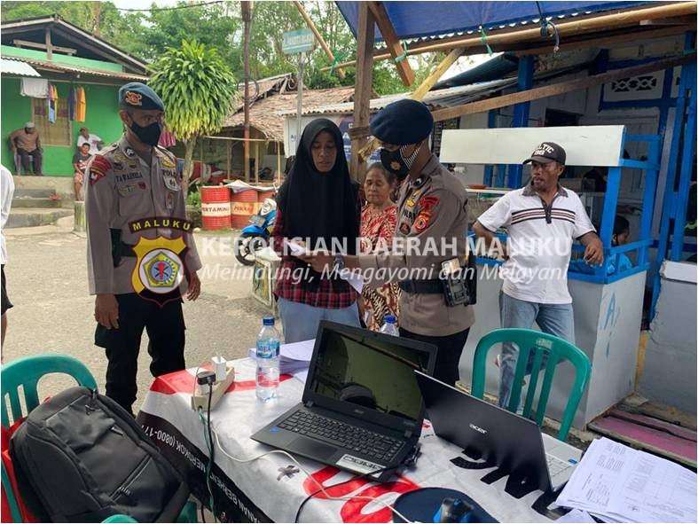 Brimob Maluku Perkuat Percepatan Vaksinasi Covid-19