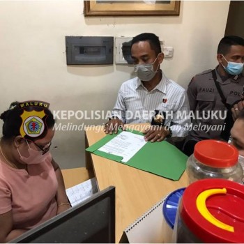 Operasi Antik, Polda Maluku Kembali Tes Air Liur Warga Deteksi Narkoba