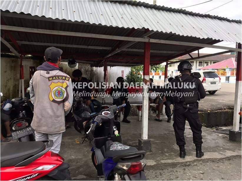 Ciptakan Rasa Aman Di Wilayah Kota Ambon, Brimob Kompi 2 Terus Laksanakan Patroli