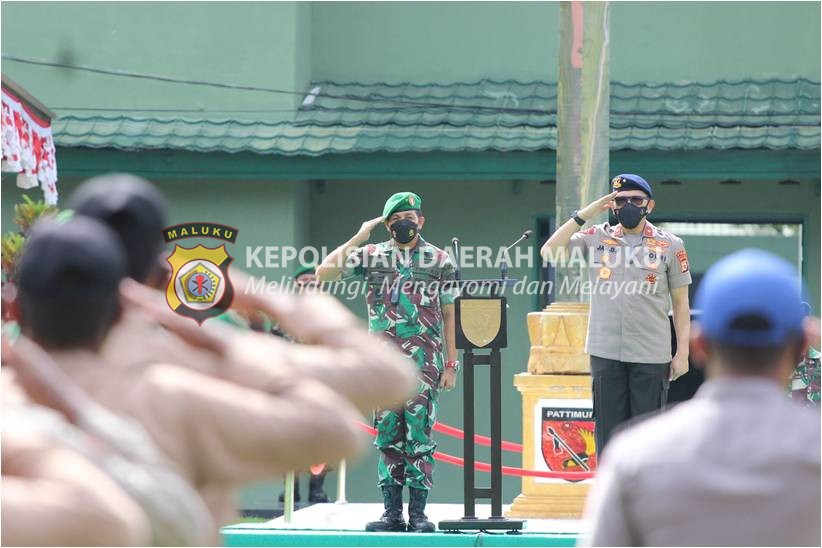 Kodam Pattimura - Polda Maluku Gelar Pendidikan dan Pelatihan Integrasi 2021