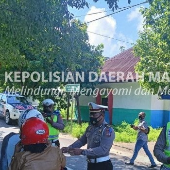 Action nyata Polres Tanimbar gelar kegiatan Operasi Kepolisian Simpatik Siwalima 2021 dihari pertama