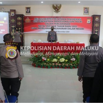 Polda Maluku Latihan Kesiapan Operasi Lilin Siwalima 2021