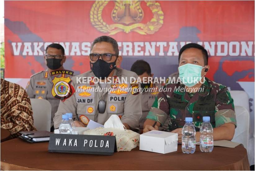 Kapolri Tinjau Vaksinasi, Diikuti Wakapolda Maluku Secara Virtual