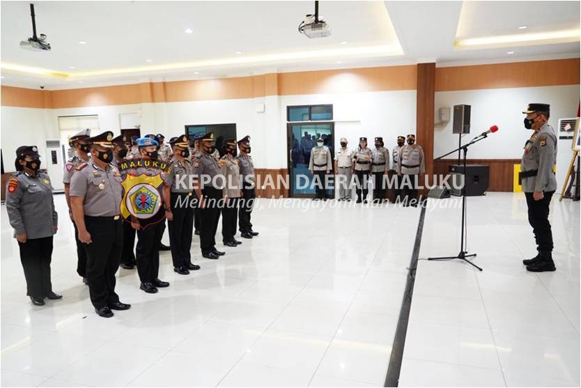 401 Personil Polda Maluku Naik Pangkat