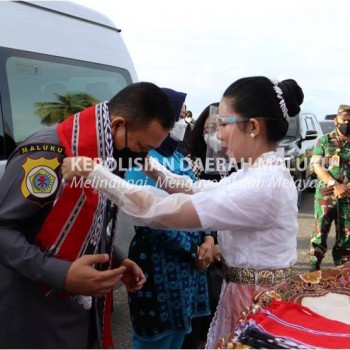 Kapolda Maluku yang Baru Tiba di Ambon