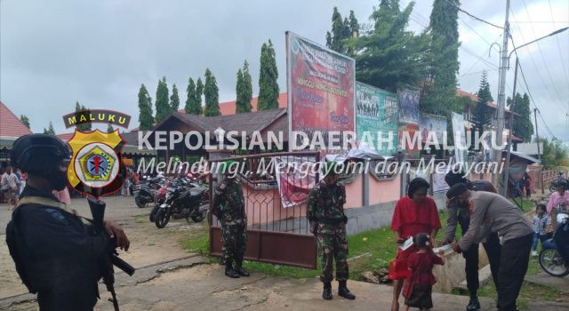 Melalui Ops Lilin Siwalima 2021, Polres Tanimbar Sukses amankan Perayaan Ibadah Natal Umat Kristen di Tanimbar