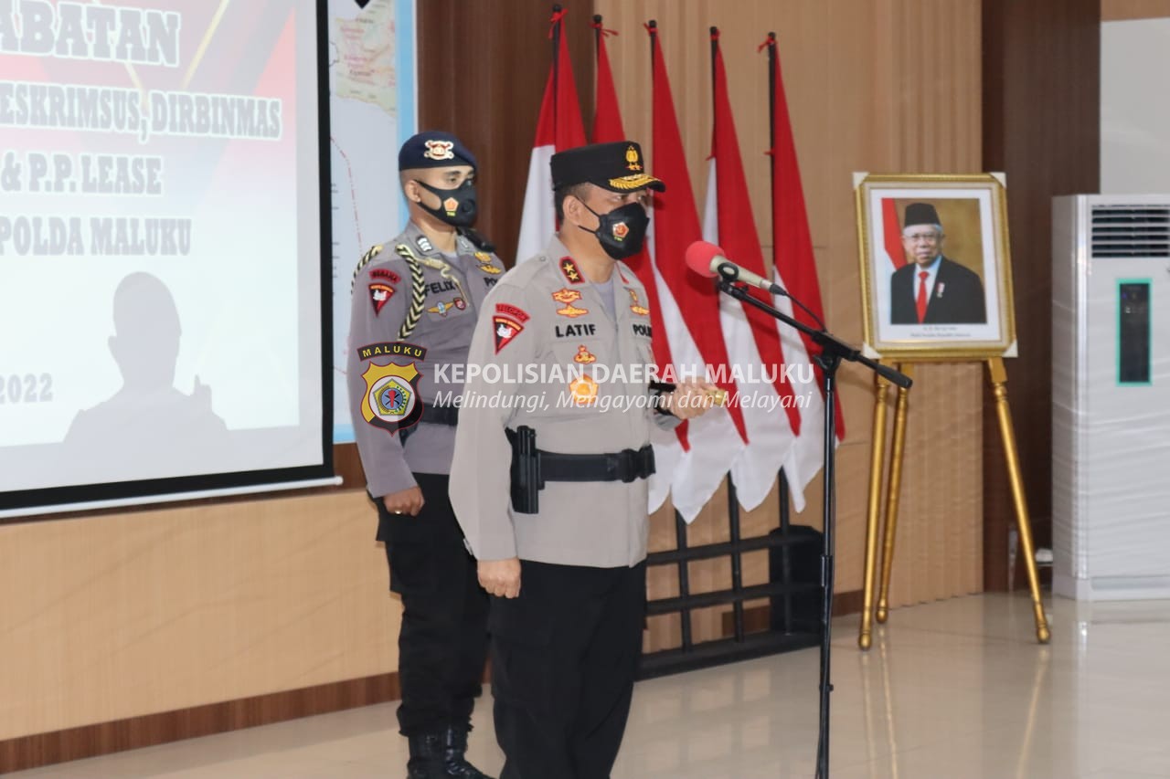 Kapolda Maluku Sertijab Lima PJU dan Kapolresta Ambon